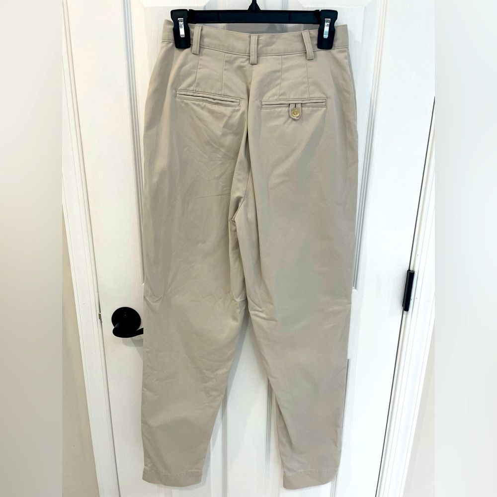 Banana Republic 100% Cotton Khaki Pants Women’s Size 6 Long Length - Picture 2 of 9